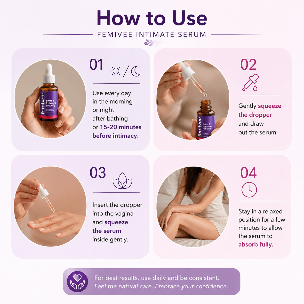 Femivee Natural V-Tightening Serum – 50ml